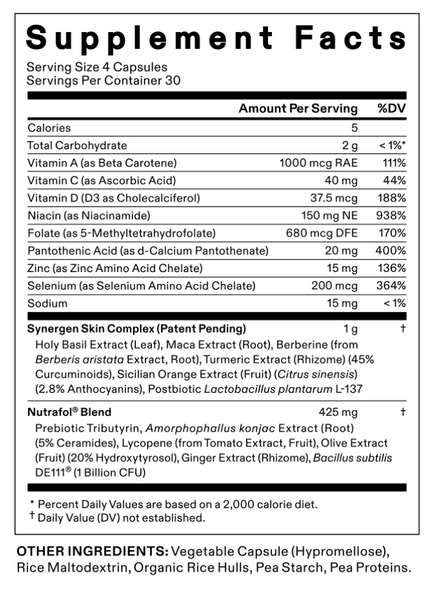 Nutrafol - Clear Skin Nutraceutical (90 Day Supply)